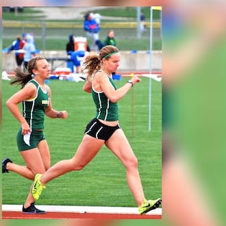 Jenna Parlette (right) was Wilmington College’s top distance runner. A member of the croscountry and track teams, she held the school record in the 5,000 and 10,000 meters and was a five-time All Ohio Athletic Conference honoree. She died three days after suffering a seizure and collapsing while leading a 2013 race at Franklin college in Indiana. She was 20 years old. CONTRIBUTED PHOTO
