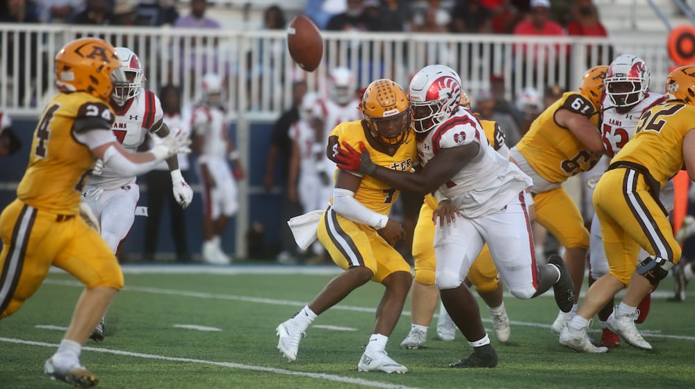 Trotwood-Madison against Alter on Friday, Sept. 12, 2025, at Roush Stadium in Kettering. David Jablonski/Staff