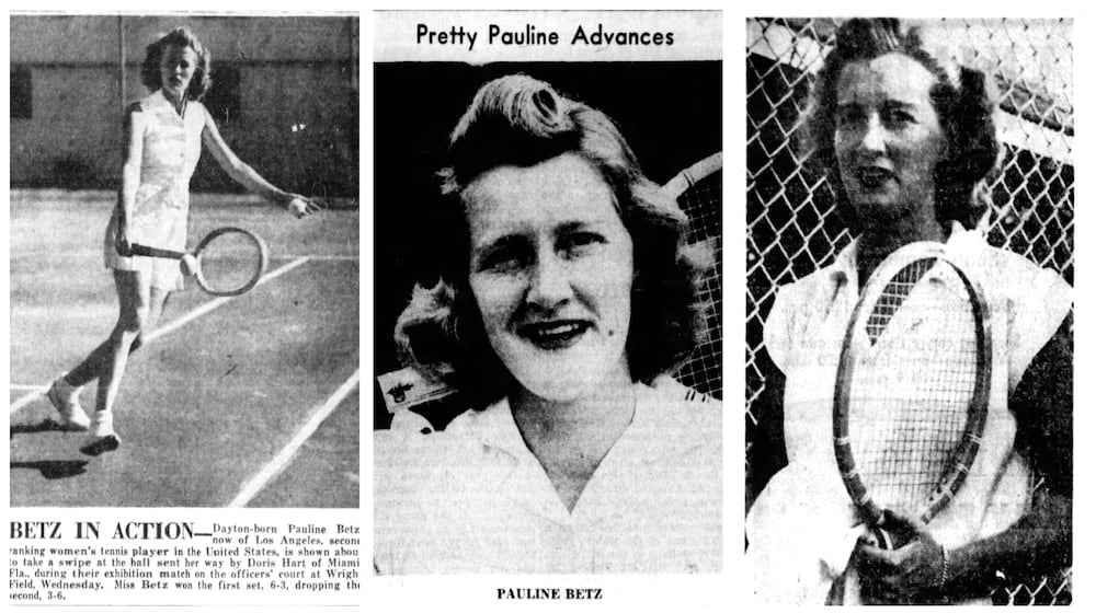 Pauline Betz Addie was from Dayton, and she became a great tennis champion in the 1940s. Not only was she the No. 1 female player in the world in 1946, but eventually she was enshrined in the Tennis Hall of Fame. DAYTON DAILY NEWS ARCHIVES