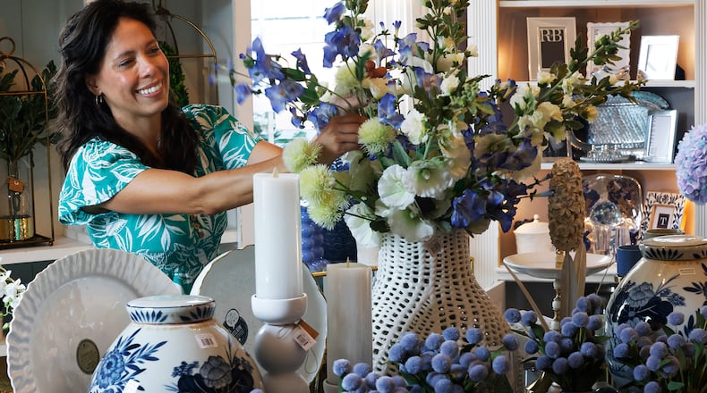 Melissa Willenbrink, is the manager of The Little Exchange in Oakwood. The shop is the 2024 Best of Dayton winner in the categories of Best Boutique, Best Place to Buy a Wedding Gift, Best Place to Buy Children’s Clothes, and Best Place to Buy Women’s Clothes. MARSHALL GORBY\STAFF