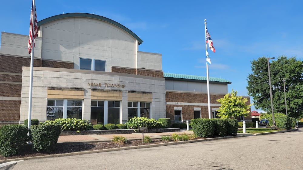 Miami Township Government Center is at 2700 Lyons Road. Miami Twp. officials say they simply can’t pay a $45 million court judgment against the township even if they cut every service they can for today’s township residents. ERIC SCHWARTZBERG/STAFF