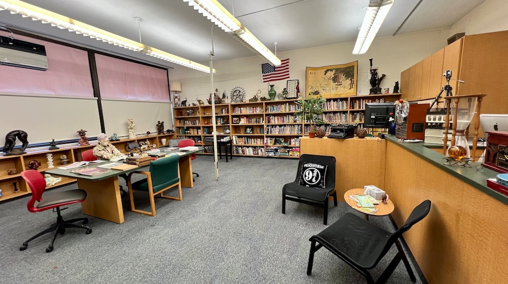 The library at Griffin Academy in Englewood. AIMEE HANCOCK/STAFF