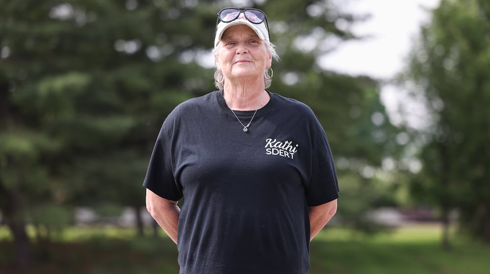 Kathi Parker has been named a Dayton Daily News Community Gem for her work helping those in crisis through the organization she founded, the South Dayton Emergency Response Team. BRYANT BILLING / STAFF