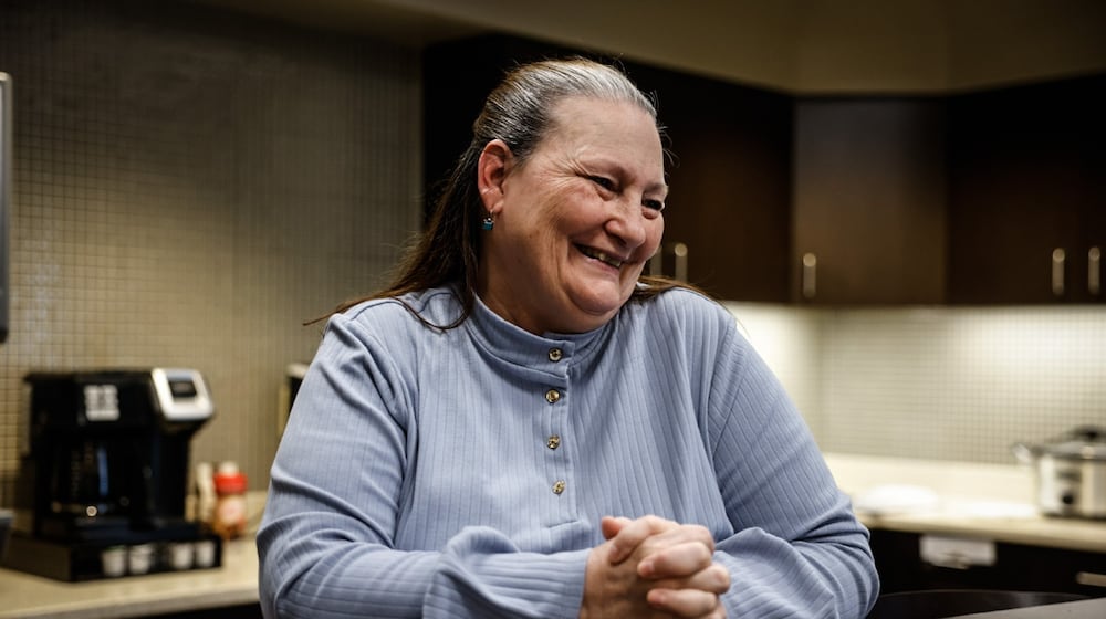 Kettering Health Incident Command Center employee and community gem Charlene Hess. JIM NOELKER/STAFF