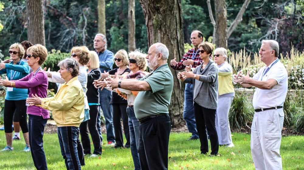 Senior fitness is a focus at the Osher Lifelong Learning Institute at the University of Dayton with seminars and classes such as the Ba Duan Jin Qigong exercise class taught by Ping Yang. CONTRIBUTED