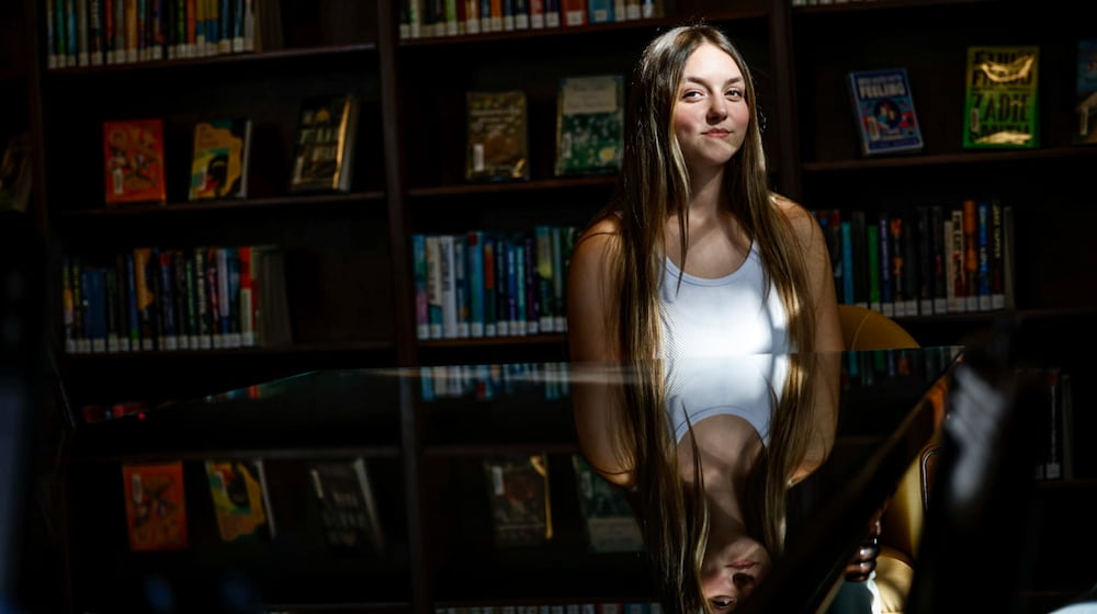 Reese Hornick is a senior at Alter High School in Dayton. She lost a friend to suicide in 2020 while she and her friend were in middle school. JIM NOELKER/STAFF