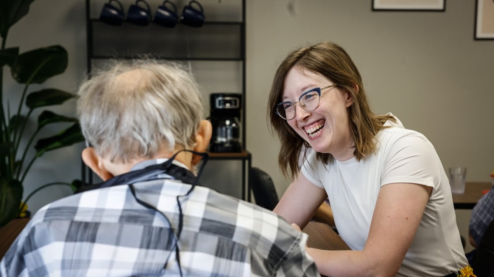 Community Gem Abbey Osborne is the owner of Engaging Days Senior Enrichment Center in Englewood. Osborne specializes in dementia. JIM NOELKER/STAFF