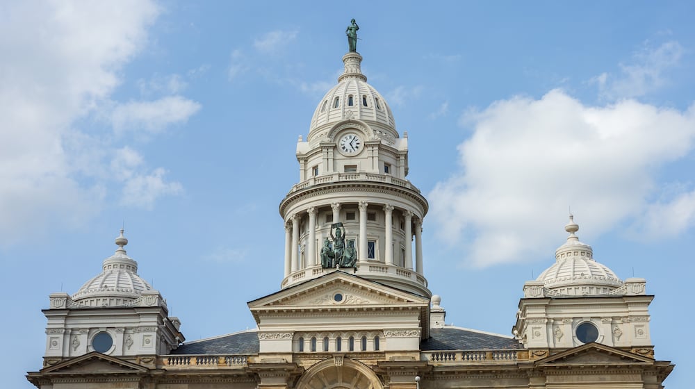 The Miami County Courthouse is located on Main Street in downtown Troy. BRYANT BILLING / STAFF