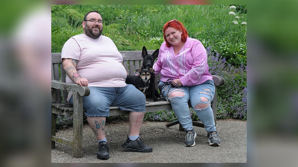 Michael and Morgan Garrison distributed hundreds of pink tennis balls to animal shelters in honor of their dog, Sarah Lynn, who died earlier this year. A Pink tennis ball was the favorite toy of Sara Lynn. MARSHALL GORBY\STAFF