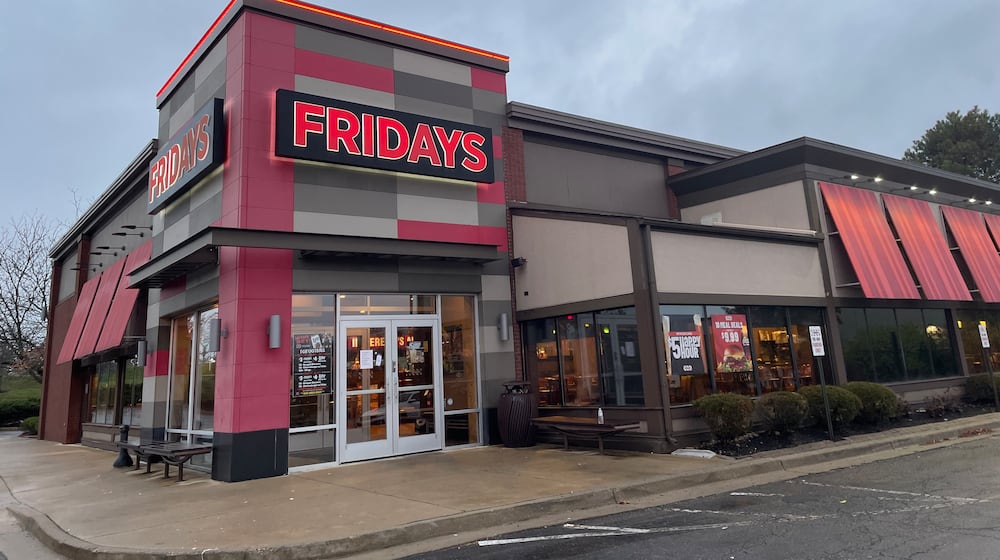 TGI Fridays, located at 2799 Centre Dr. in Beavercreek, is closed. NATALIE JONES/STAFF