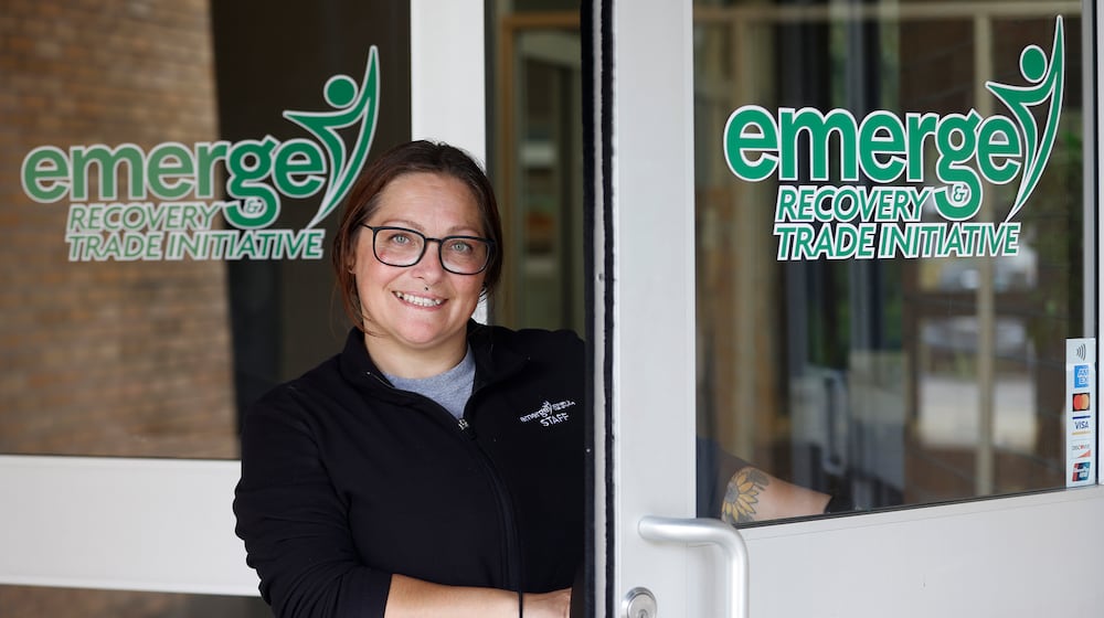Mandy Adkins is the community outreach specialist for Emerge Recovery and Trade Initiative. She has worked in the behavioral health field for seven years and her own history allows her to better help others. MARSHALL GORBY\STAFF