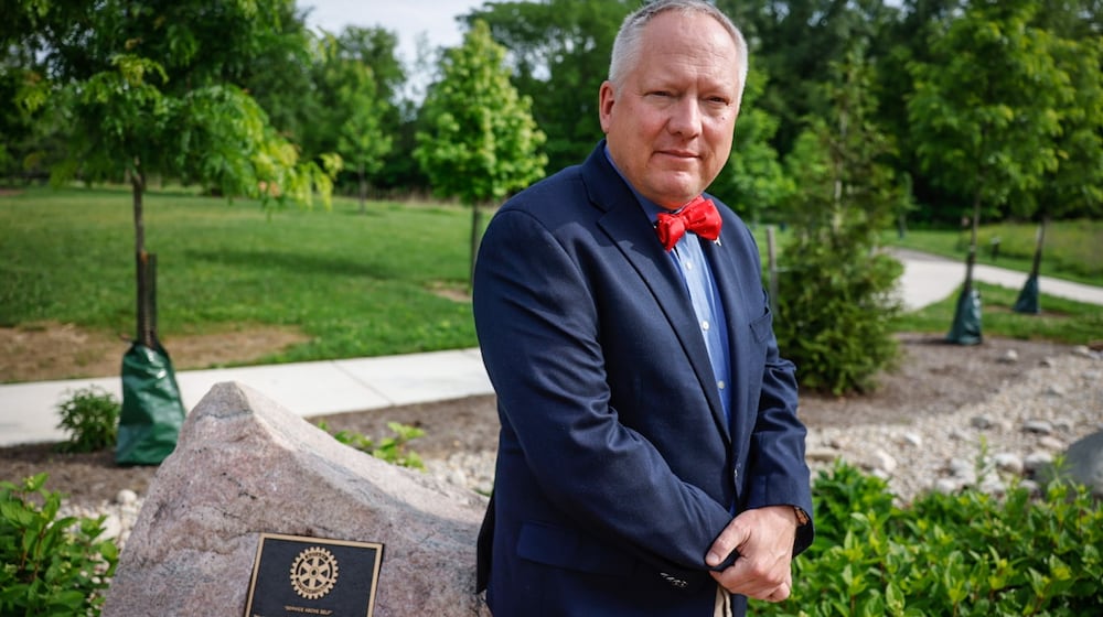 Community Gem Kelly McDonald is a member of the Centerville Rotary. JIM NOELKER/STAFF
